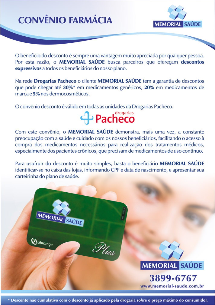 Convênio Drogaria Pacheco – Coopcorreios